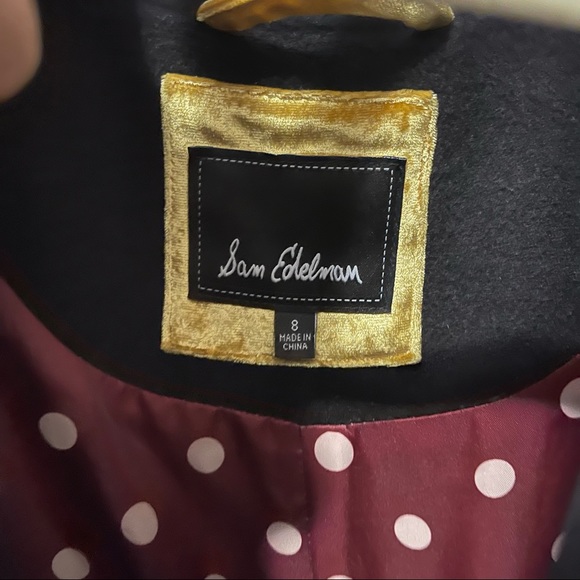 Sam Edelman Single Breasted Wool Coat - Black - 8 - Picture 3 of 8